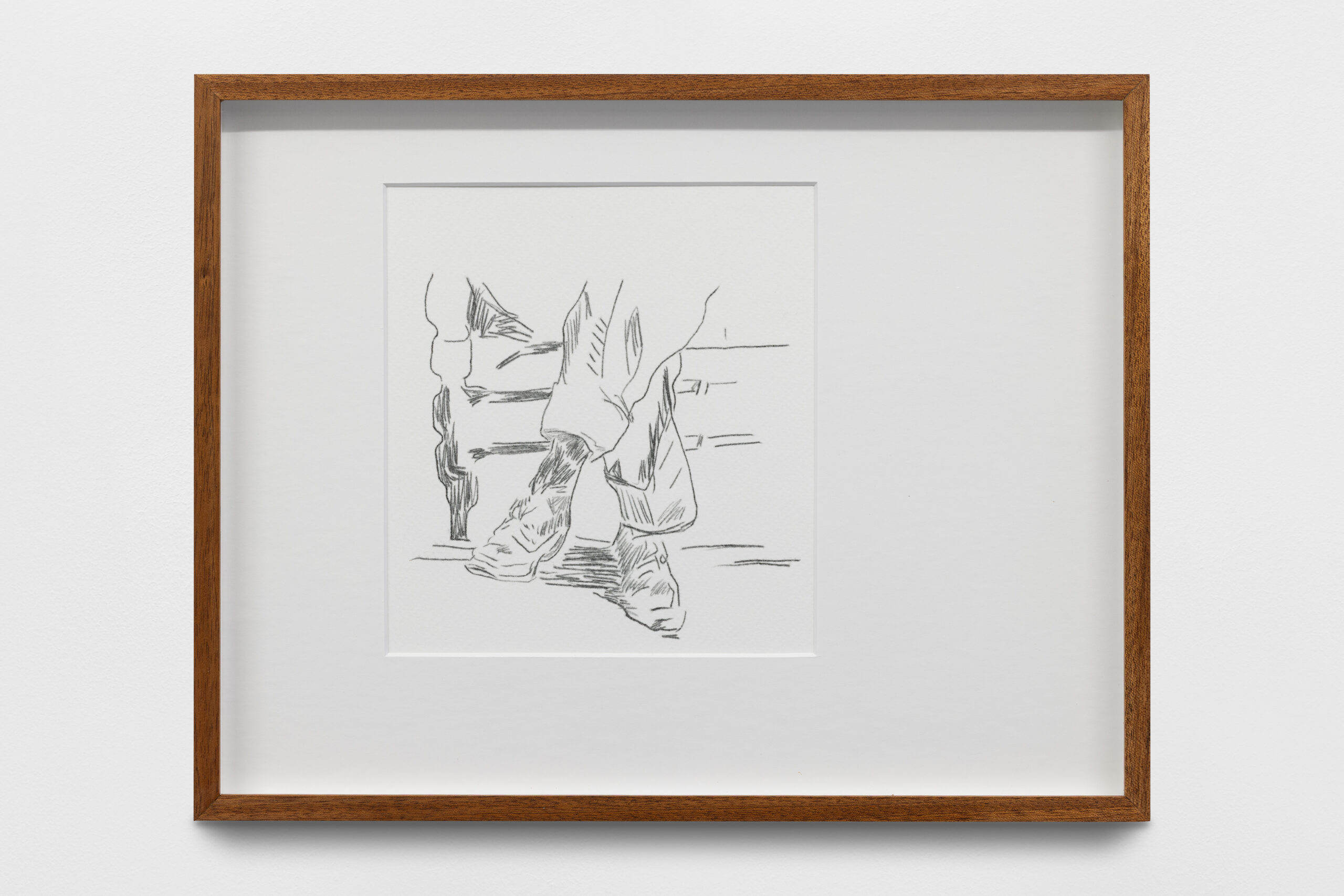 Untitled (Willem de Kooning). 2025. Drypoint on chemical carbon paper on Fabriano paper, 300 gsm. 28.5 x 36.5 cm